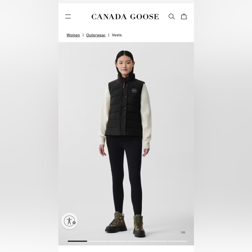Canada Goose Women’s Freestyle Vest Black Label